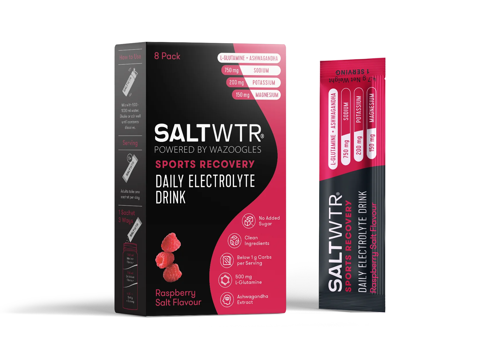 Raspberry Salt SaltWTR Daily Electrolytes - Raspberry Salt | Sports Recovery – Africa ...